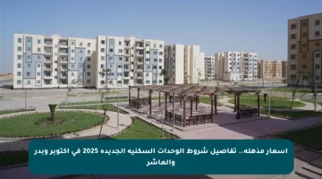 أسعار مذهلة.. تفاصيل شروط الوحدات السكنية الجديدة 2025 في أكتوبر وبدر والعاشر